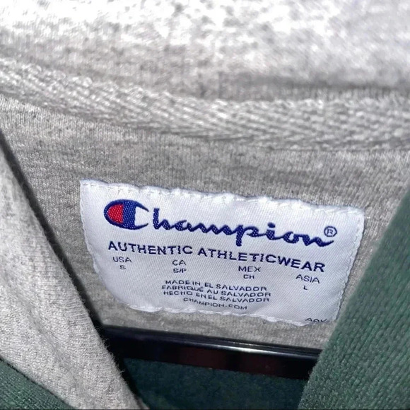 Champion ReverseWeave Green Hoodie - Picture 2 of 3